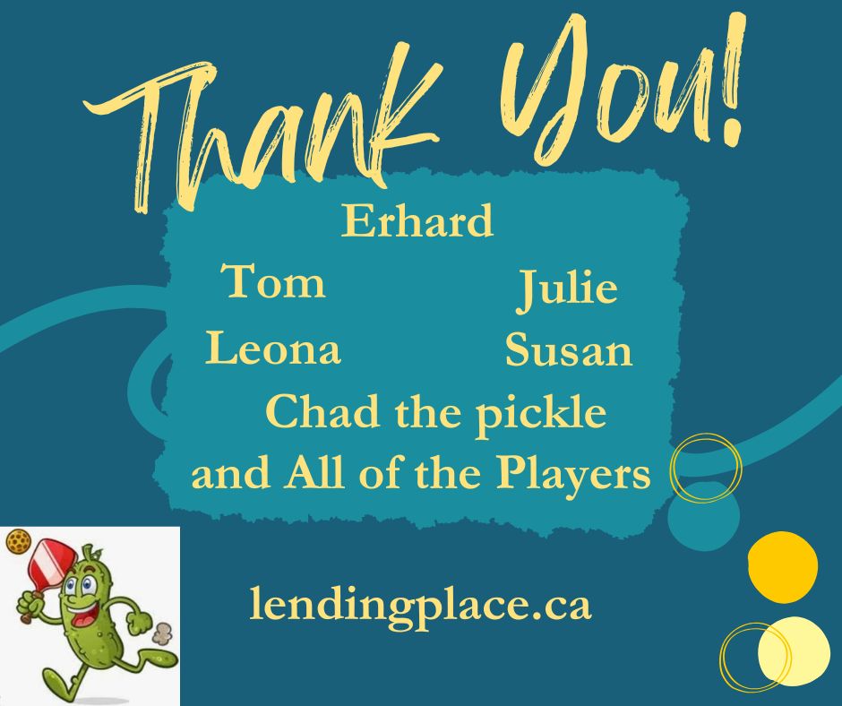 Tournament Report: Charity Pickleball Tournament