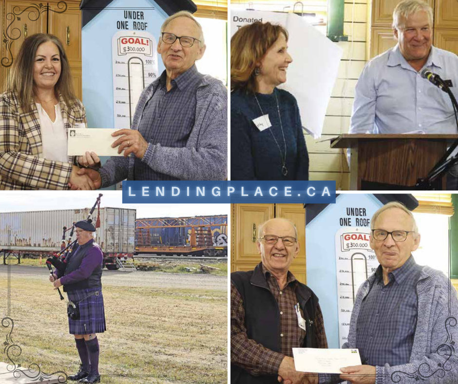 Battle River Lending Place fundraiser launch collages of Camrose Booster images